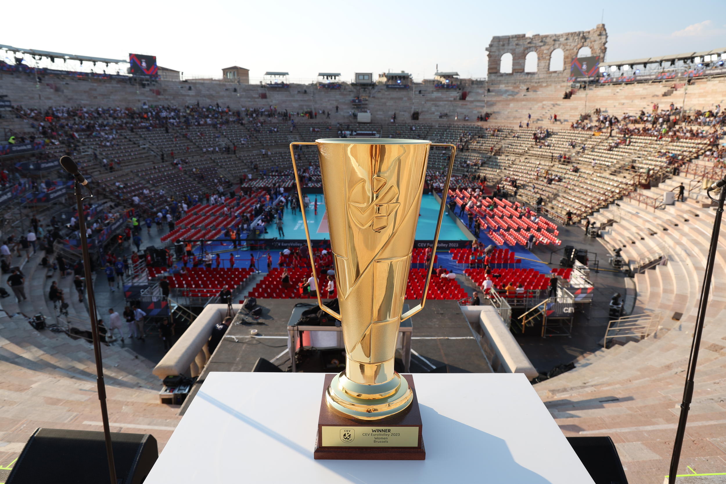 Arena di Verona hosting EuroVolley