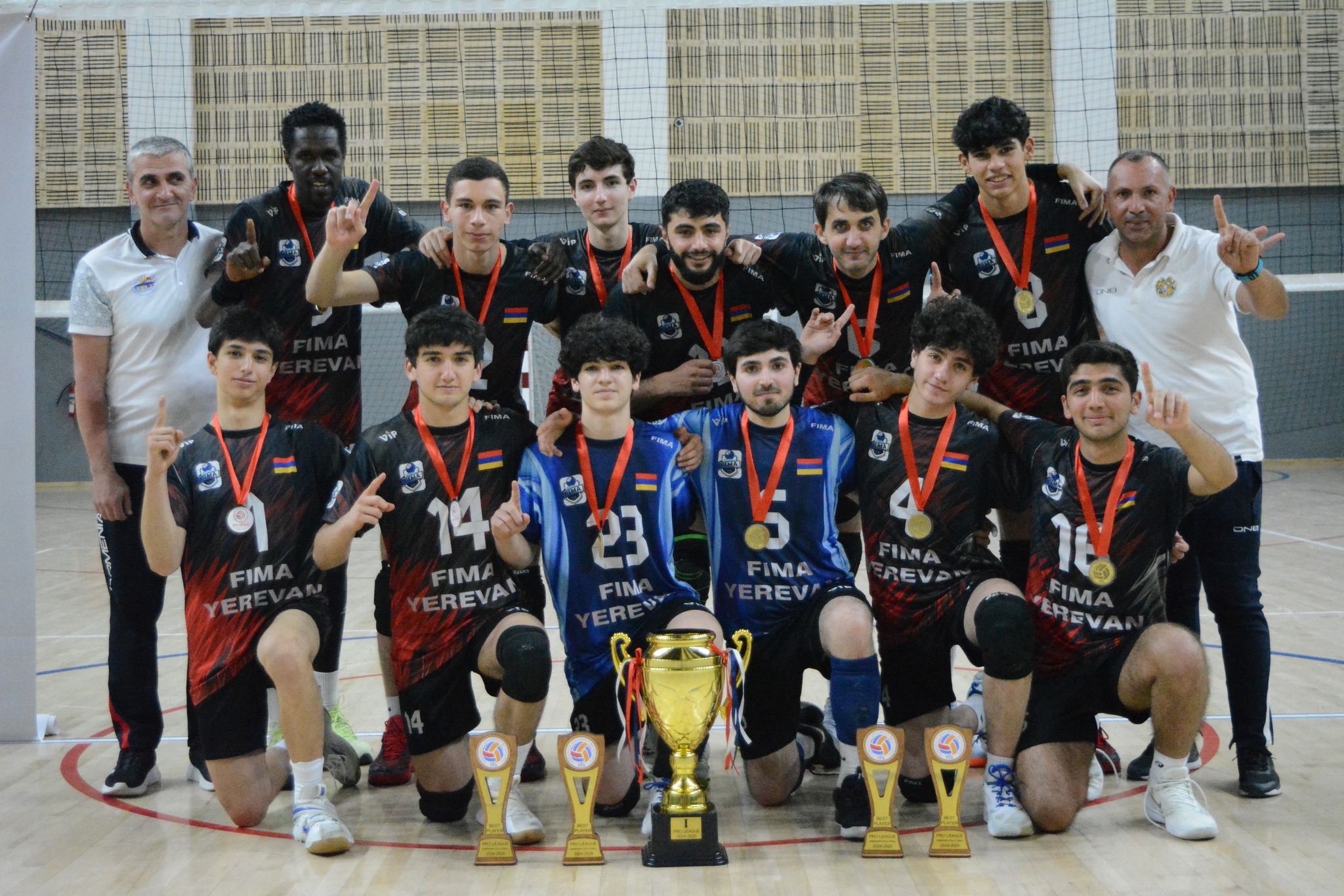 Newly crowned national champions Team FIMA of Yerevan