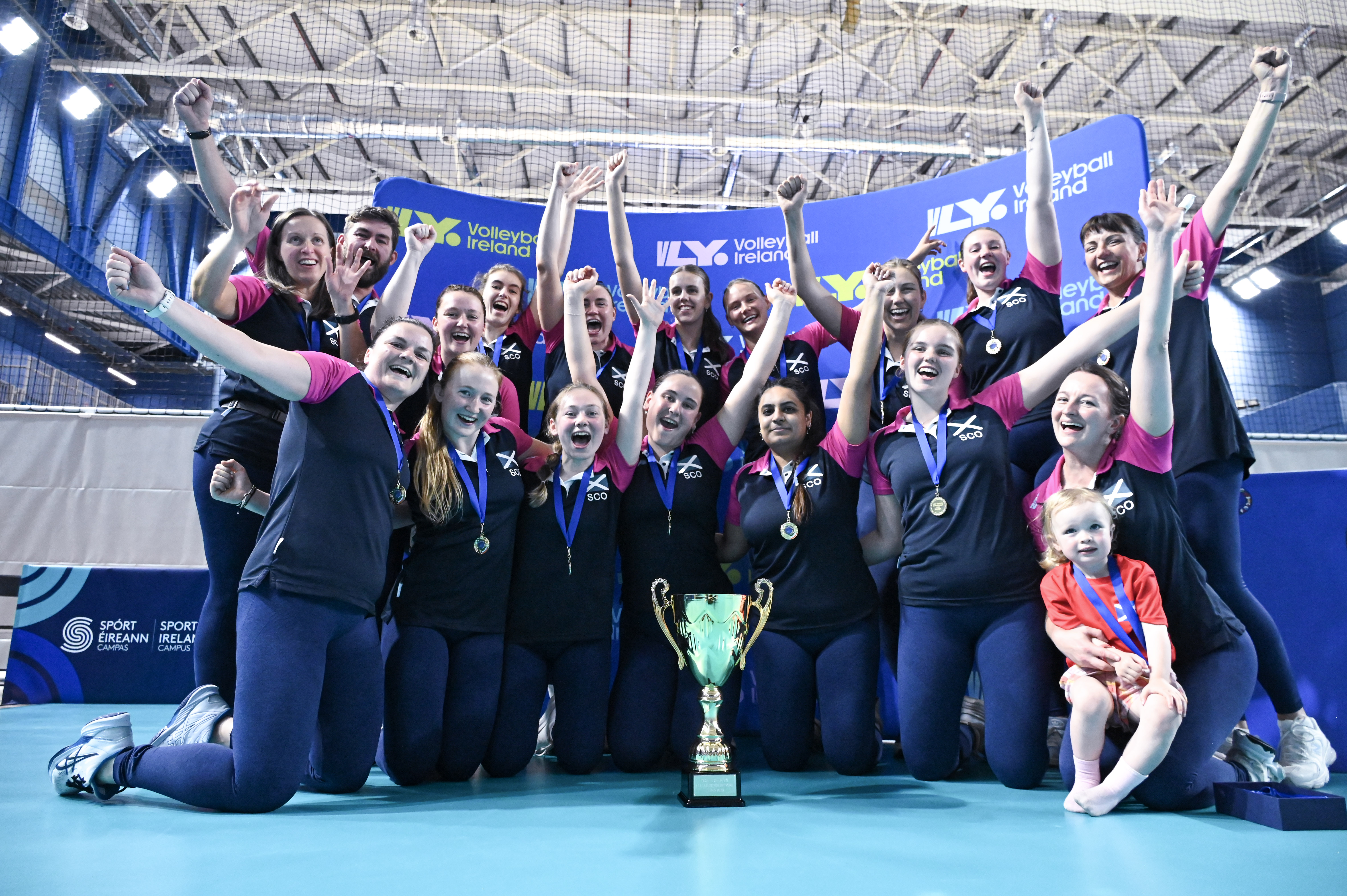 Scotland team celebrating victory