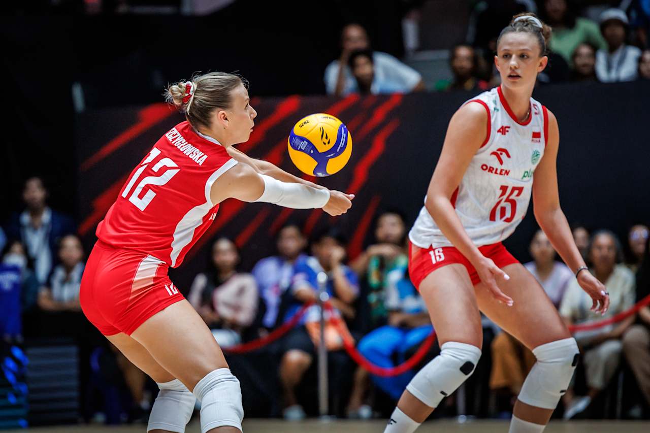 Magdalena Stysiak of Poland in action, one of the top scorers at the FIVB World Championship in Thailand.