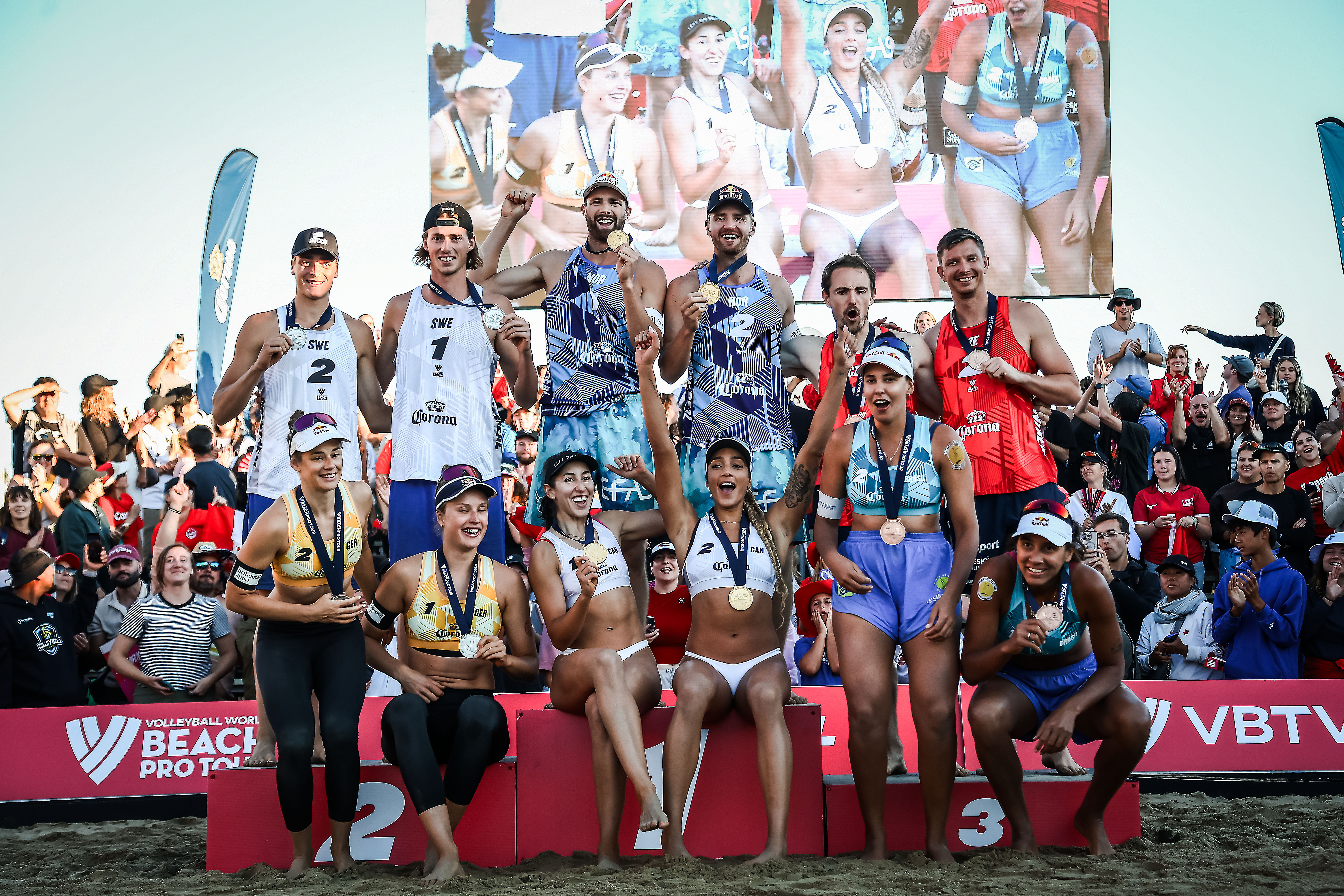 Teams from Norway, Sweden, Czechia and Germany stepped on the podium in Canada
