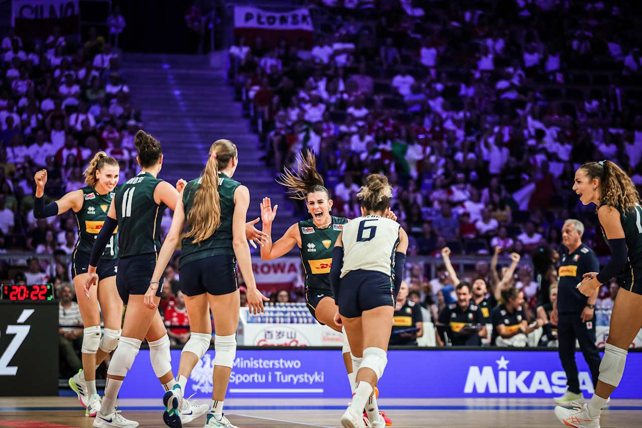 Italian Women`s Volleyball Team in action at the VNL