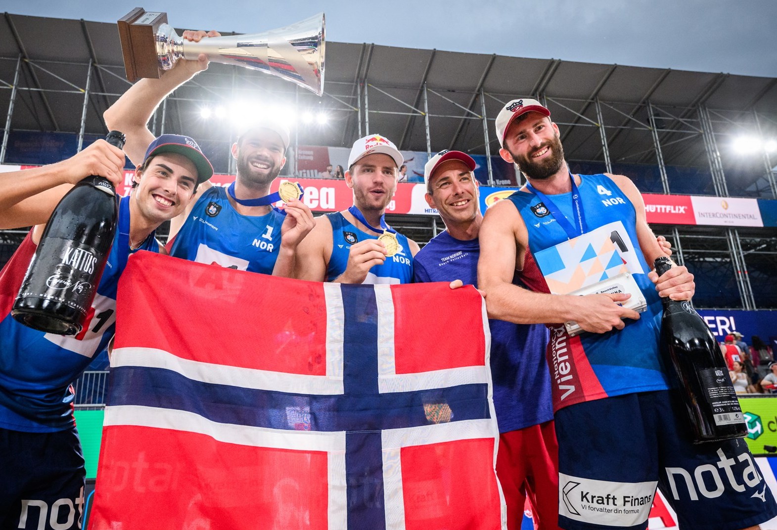 Jetmund Berntsen with Norwegian team