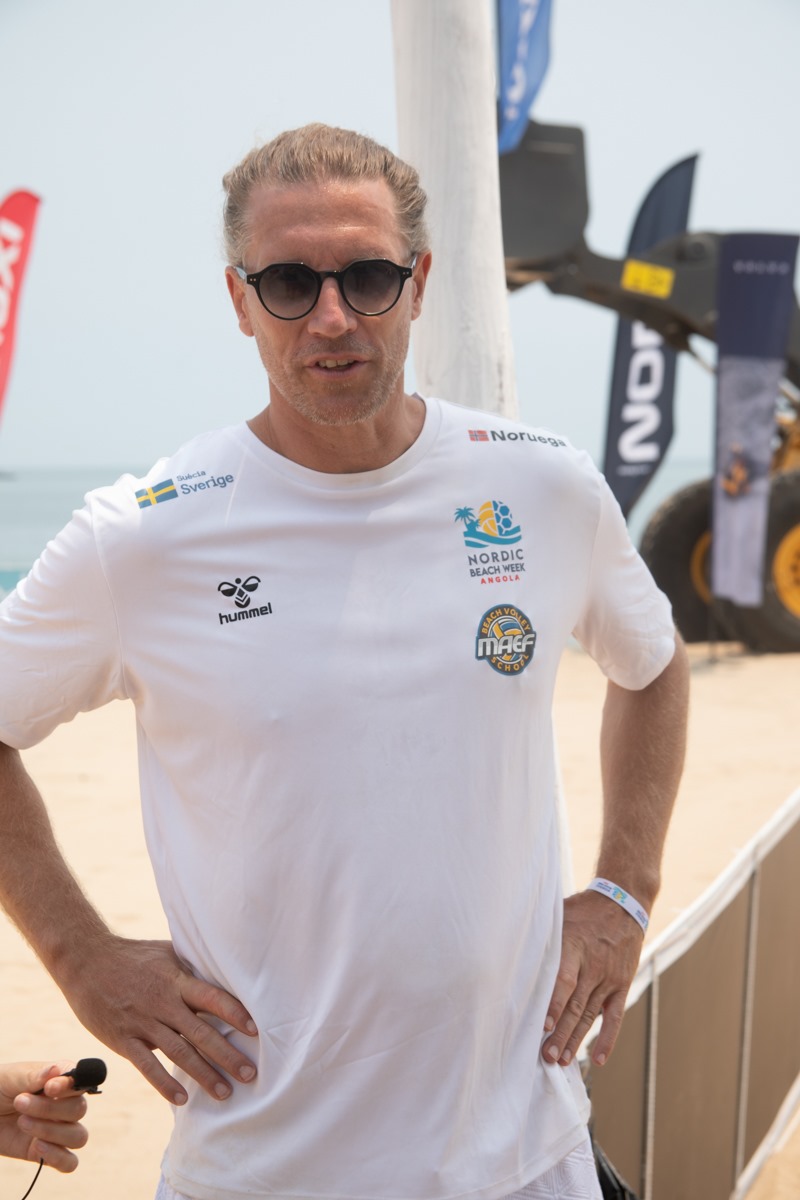 Swedish coach Mattias Magnusson at Nordic Beach Week