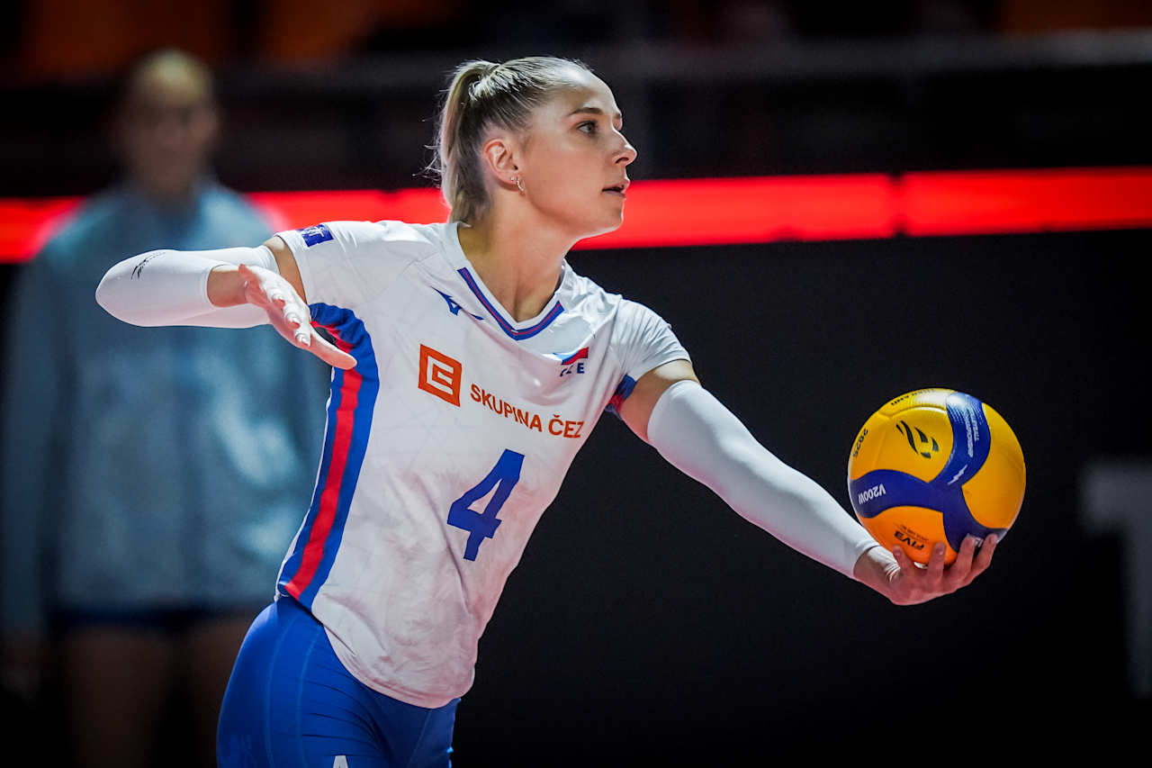 Czechia volleyball player in action
