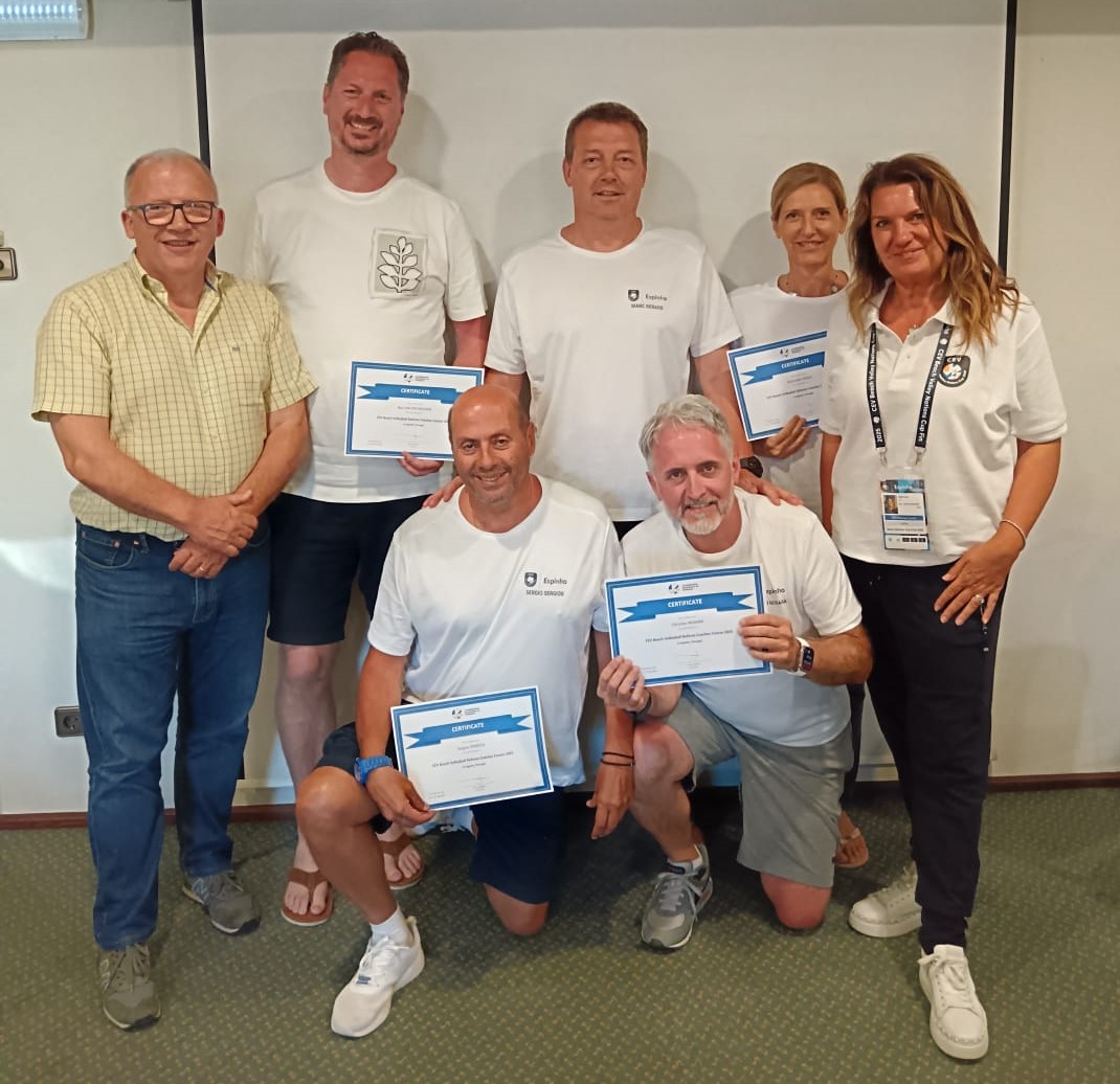 ERC Secretary Avelino Azevedo and new CEV Beach Volleyball Referee Coaches