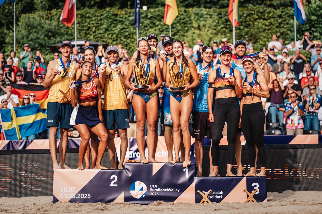 Mol/Sørum and Hladun/Lazarenko on the podium in Düsseldorf