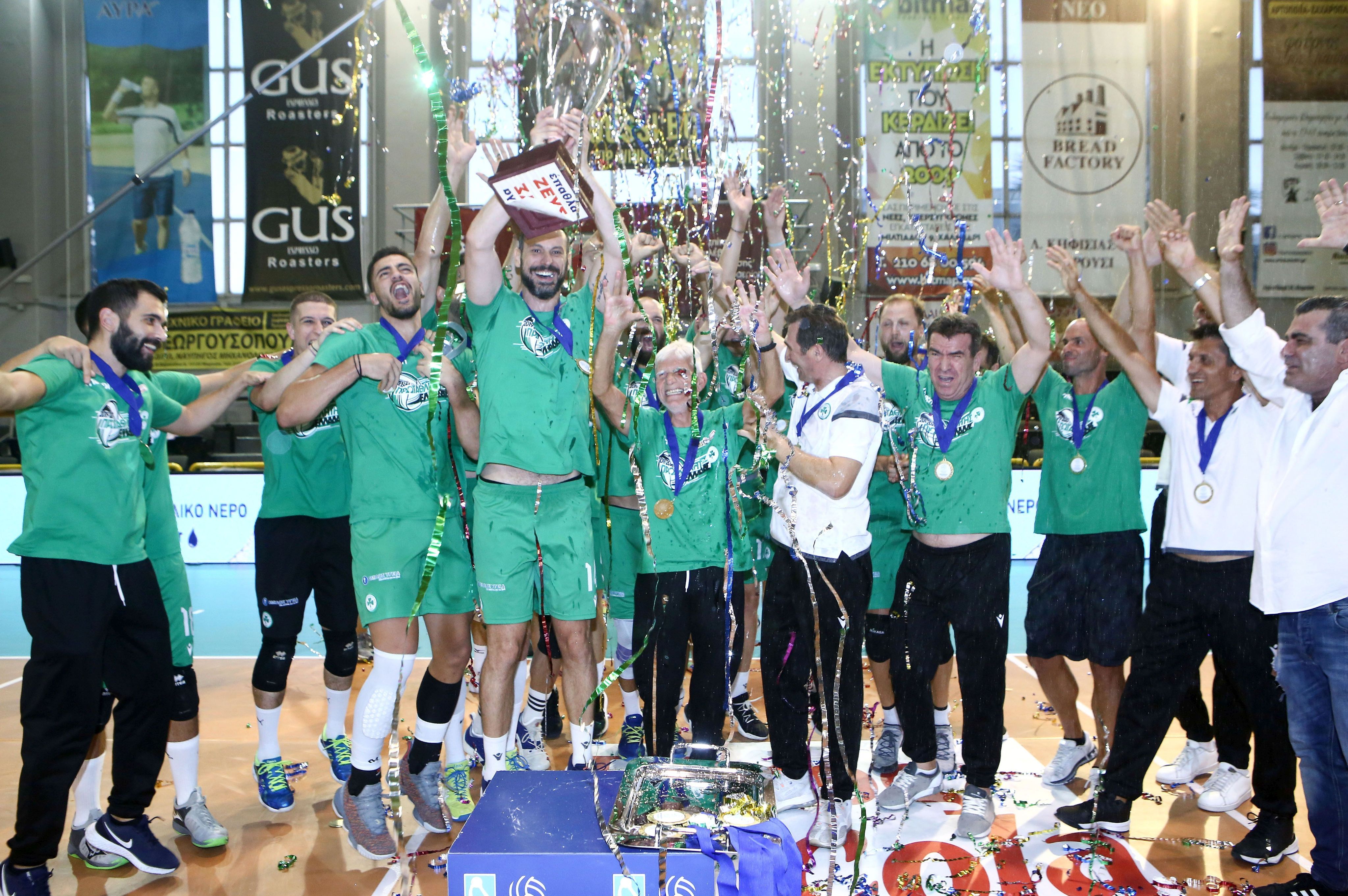 Panathinaikos crowned Greek champions for first time in 14 years Panathinaikos crowned Greek champions for first time in 14 years