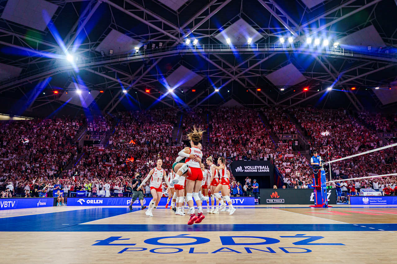 Italian National Volleyball Team in action