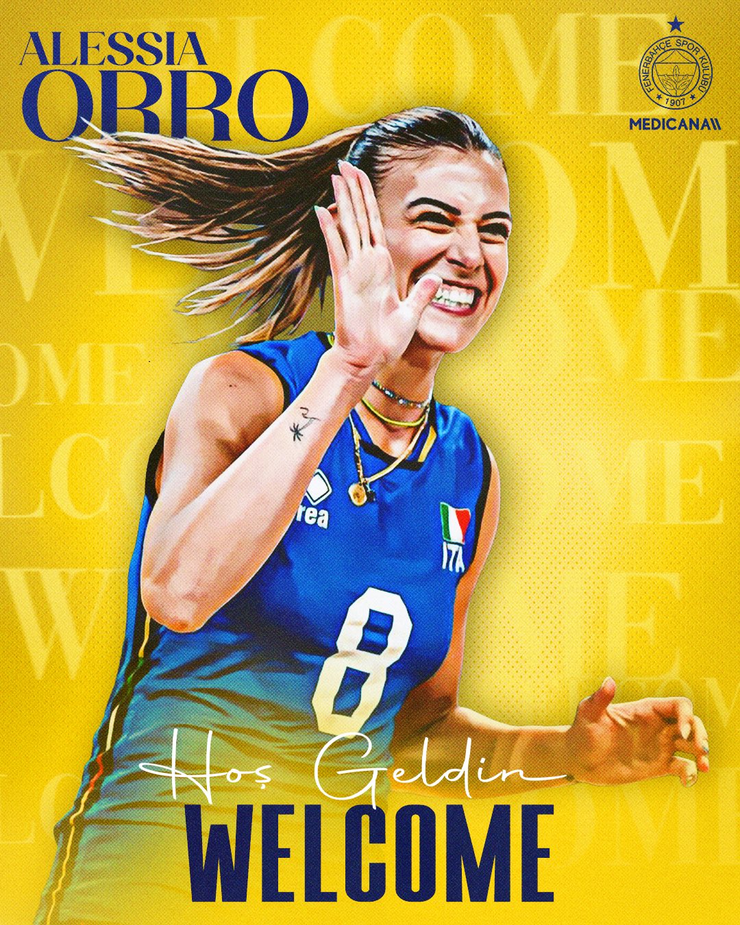 Волейболистки женской Лиги Чемпионов на тренировке