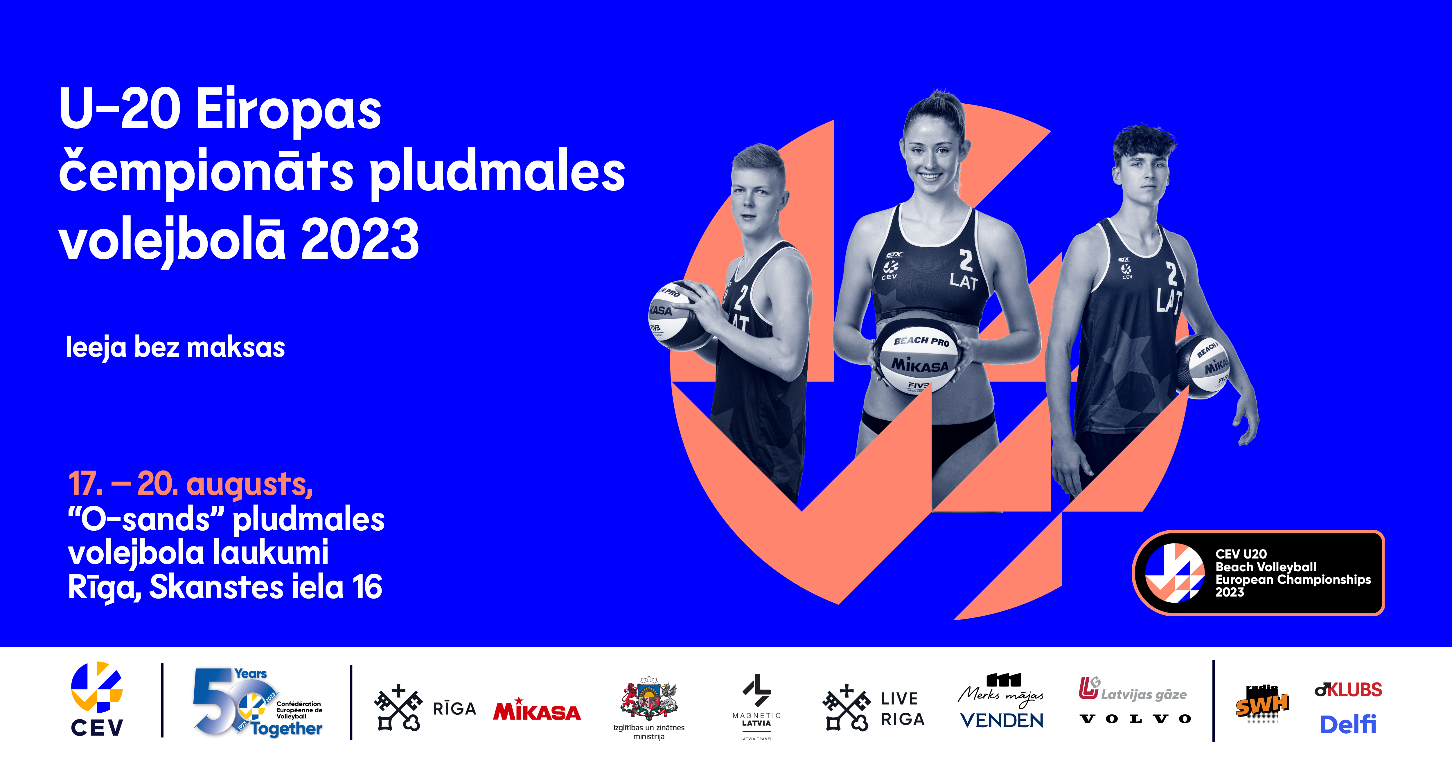 Stars of tomorrow to convene in Riga for EuroBeachVolleyU20 CEV