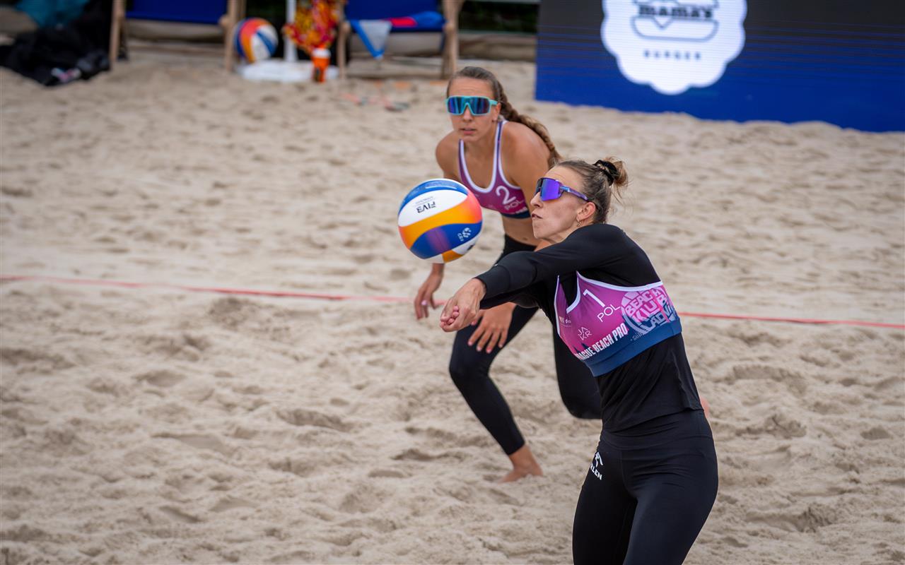 Marta Lodej et Julia Kielak au Beach Volley à Varsovie