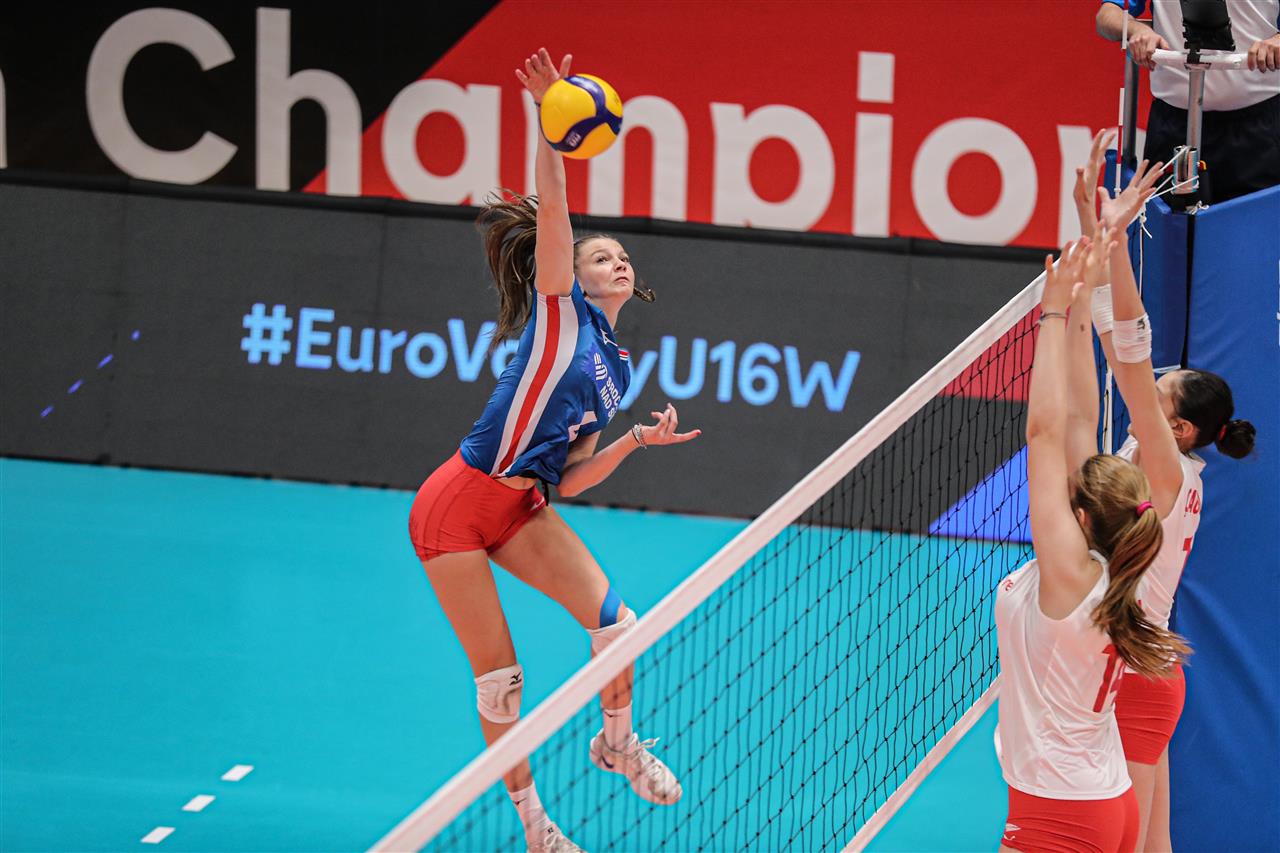 Young players from Czechia celebrate