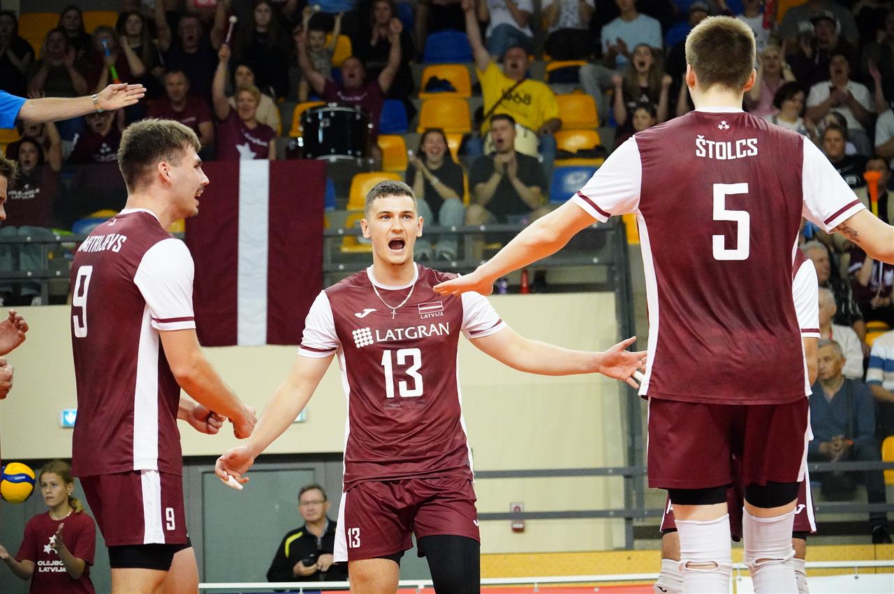 Latvia vs Croatia U22 Volleyball Match