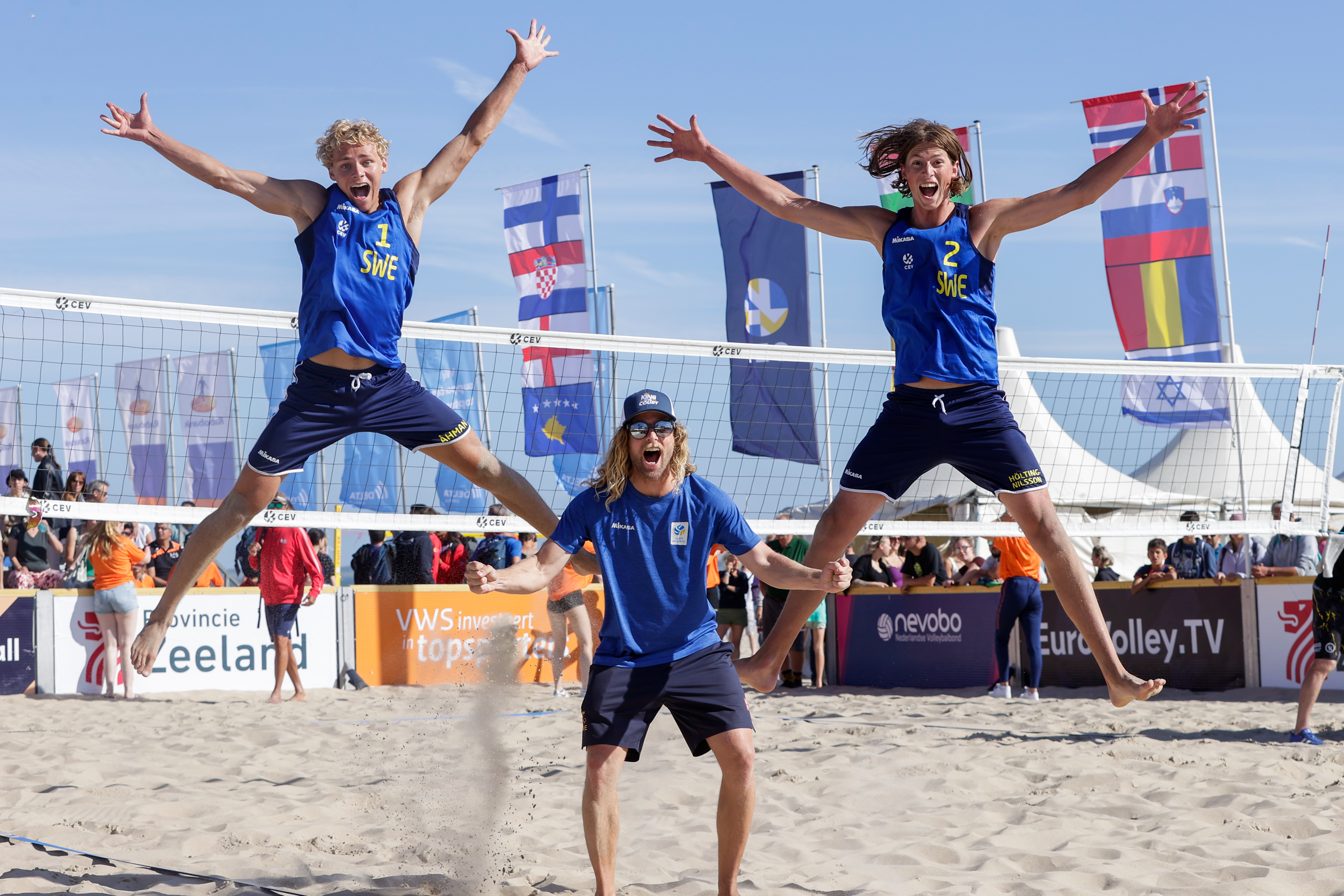 Sweden and Spain claim U22 European beach titles CEV