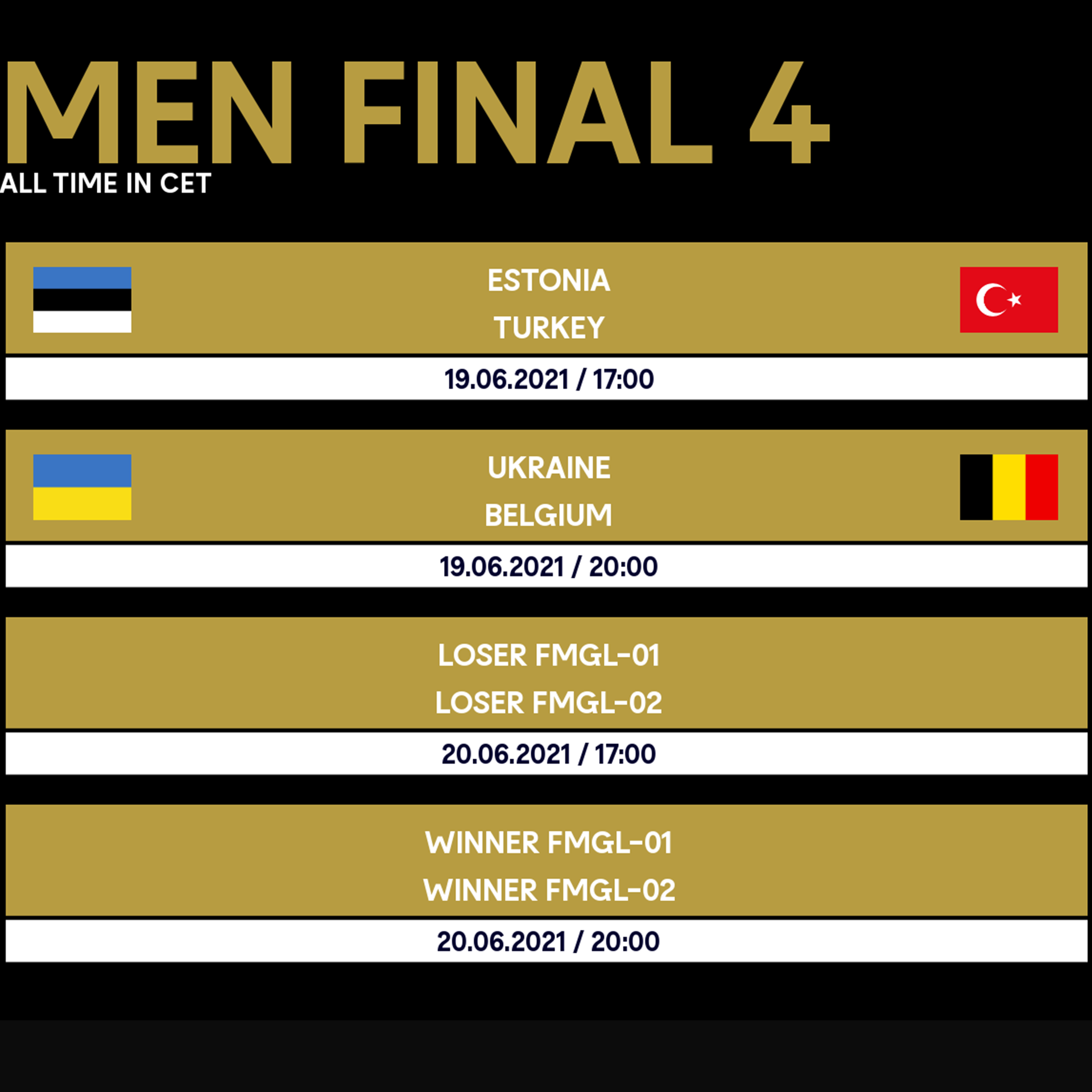Where to Watch the European Golden League Final Four CEV