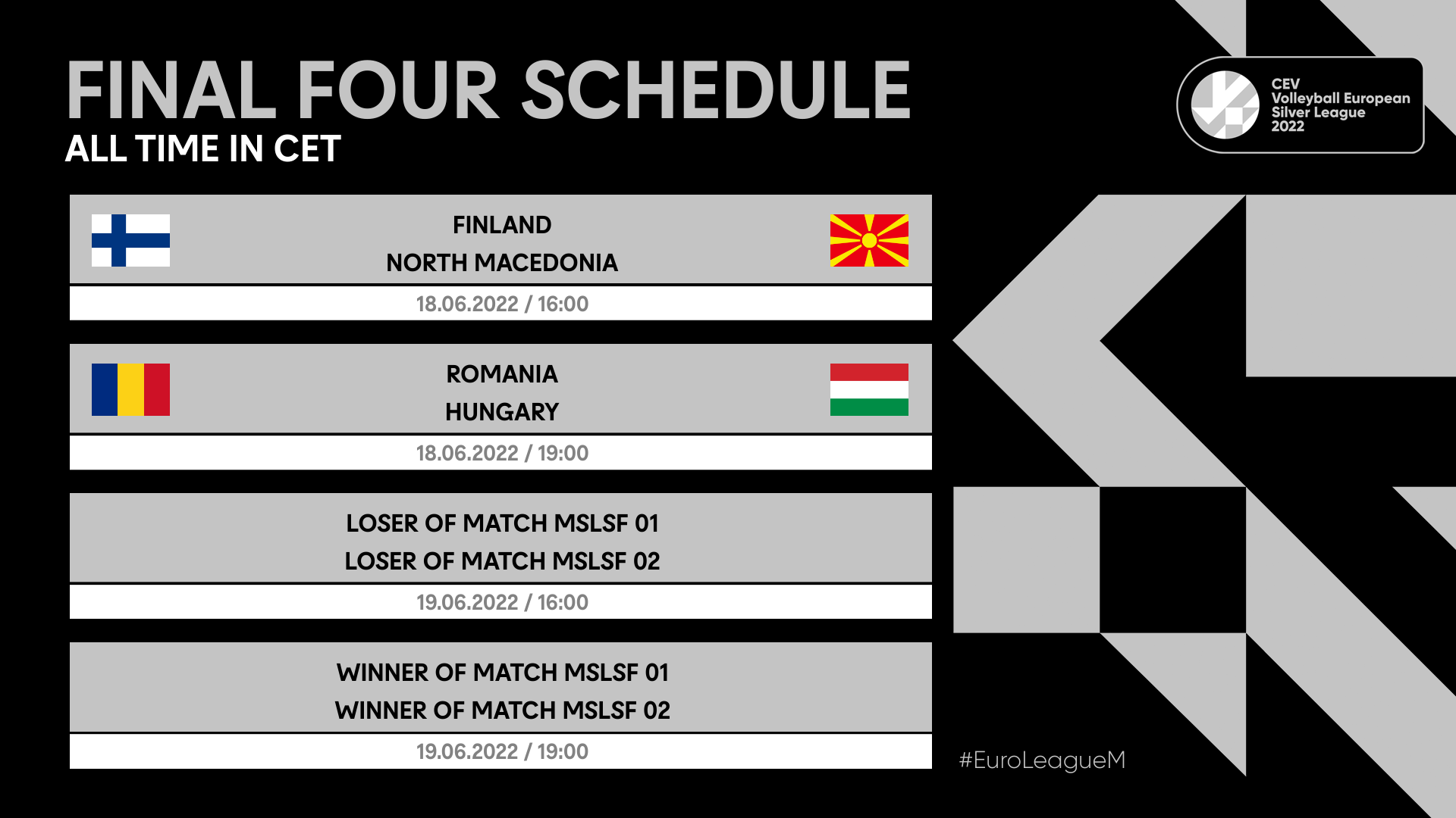 Four teams ready to start the final race for the Silver #EuroLeagueM