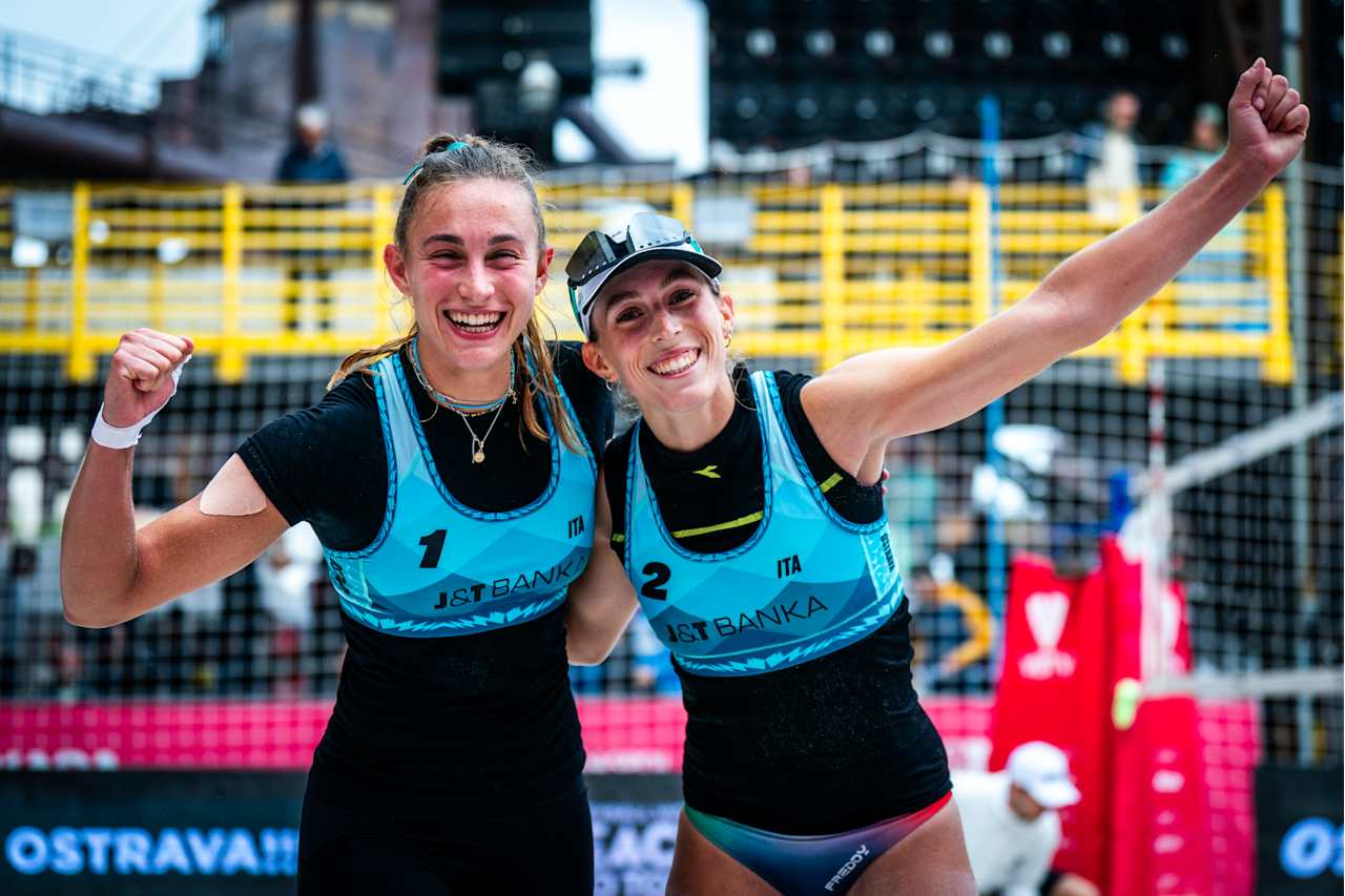 Italy`s Valentina Gottardi and Reka Orsi Toth
