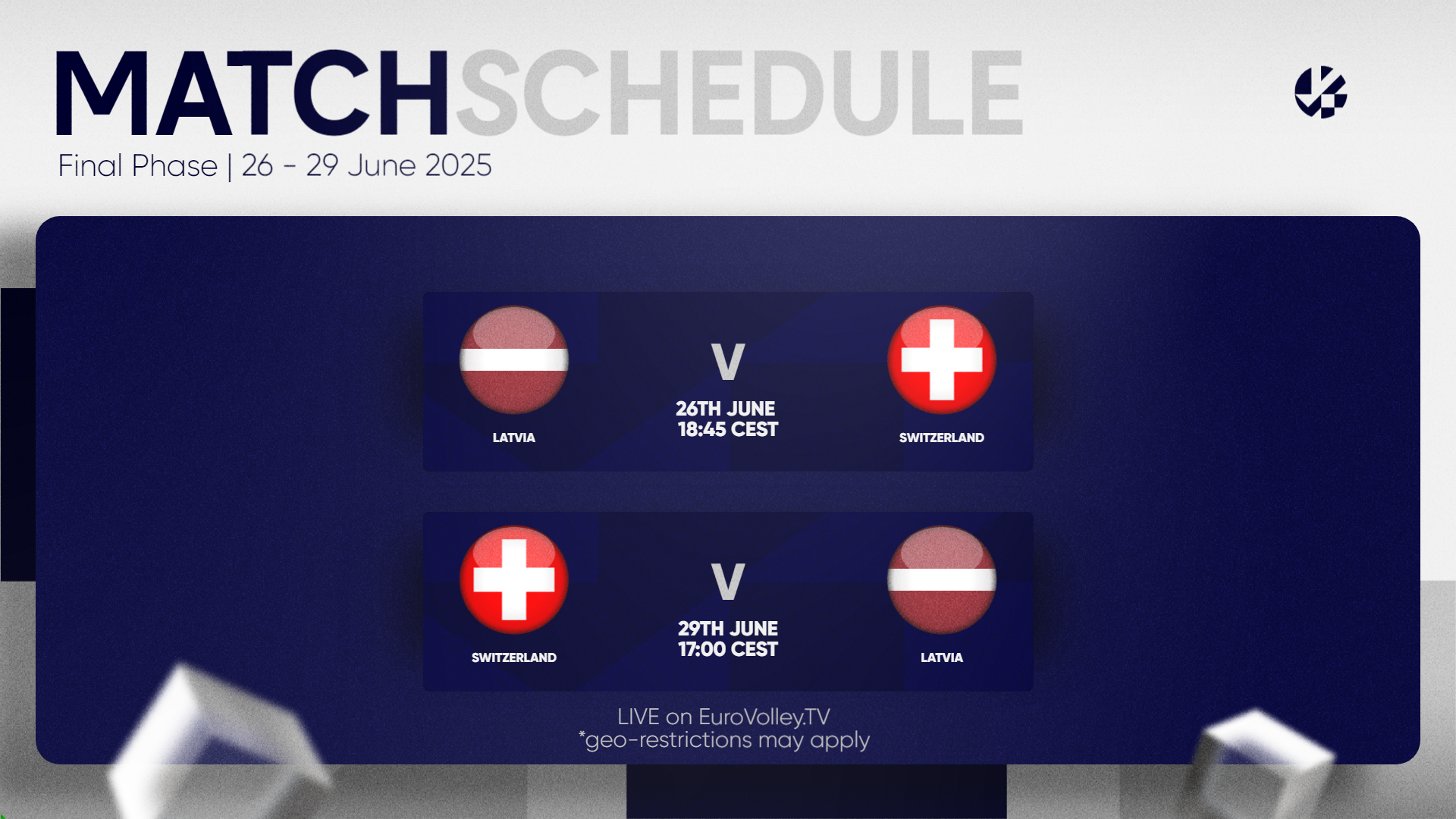 CEV European Silver League Finals Graphic