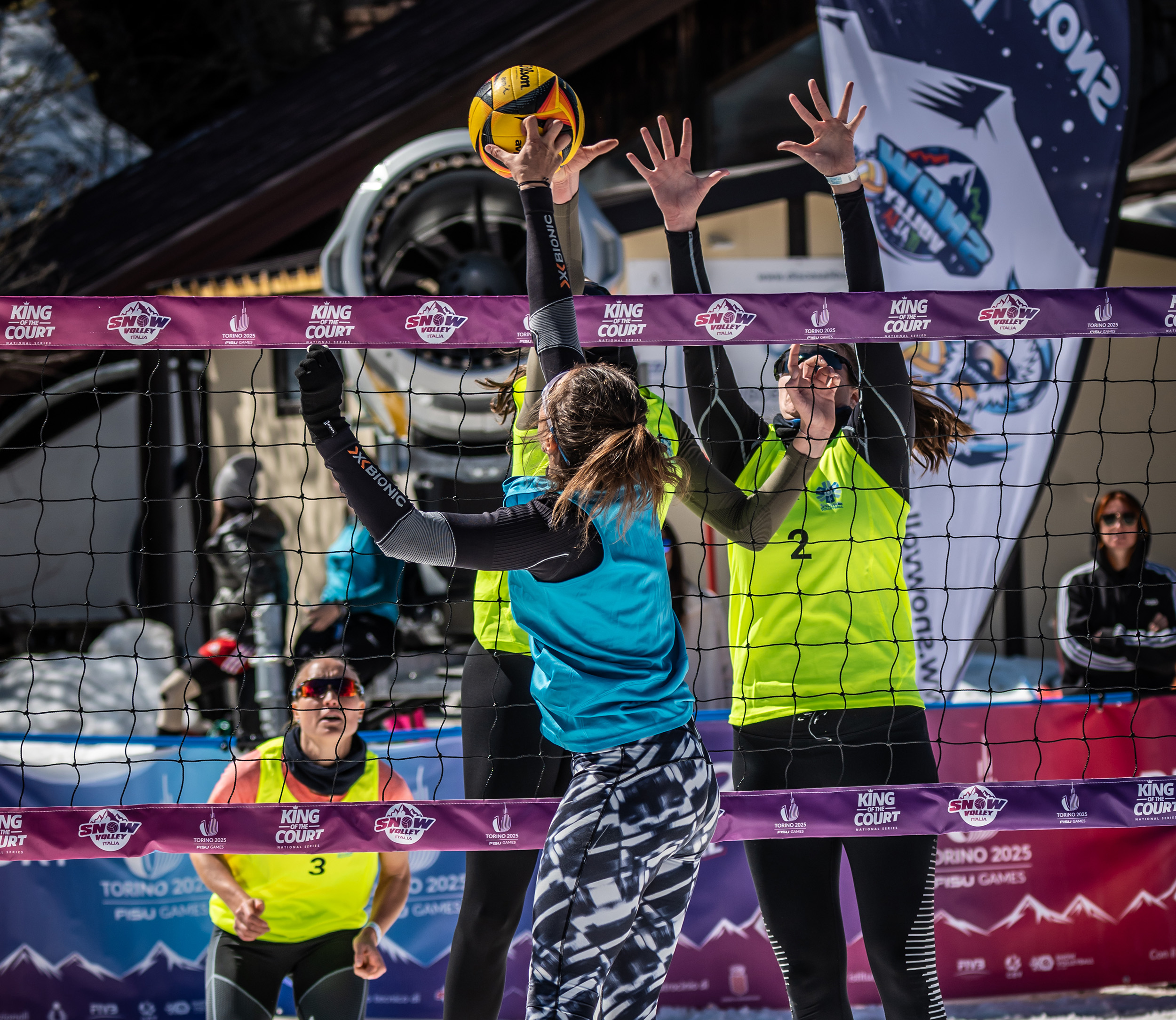 Snow Volleyball Players