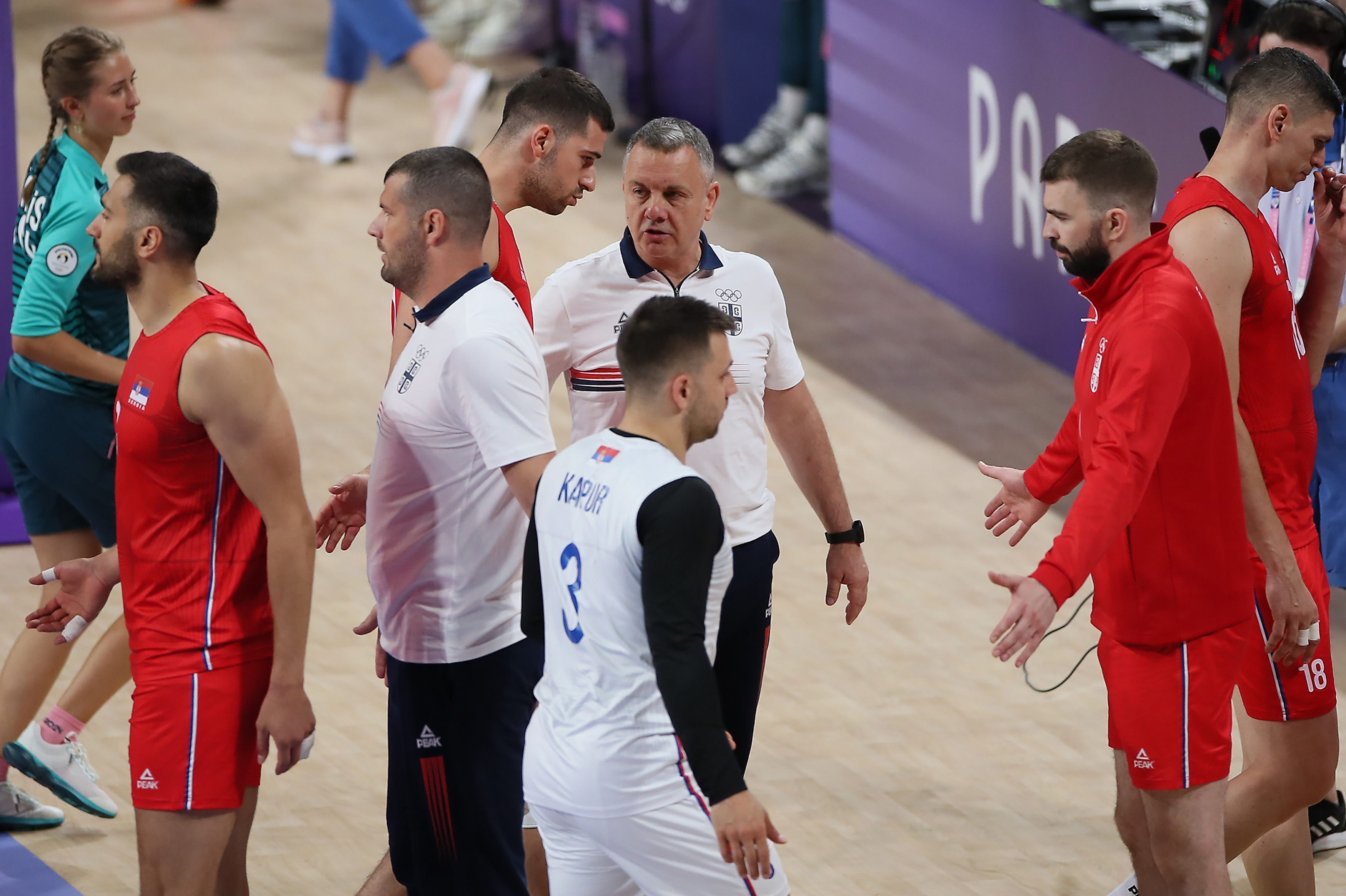 Kolaković with the Serbian National Team at the 2024 Olympic Games in Paris