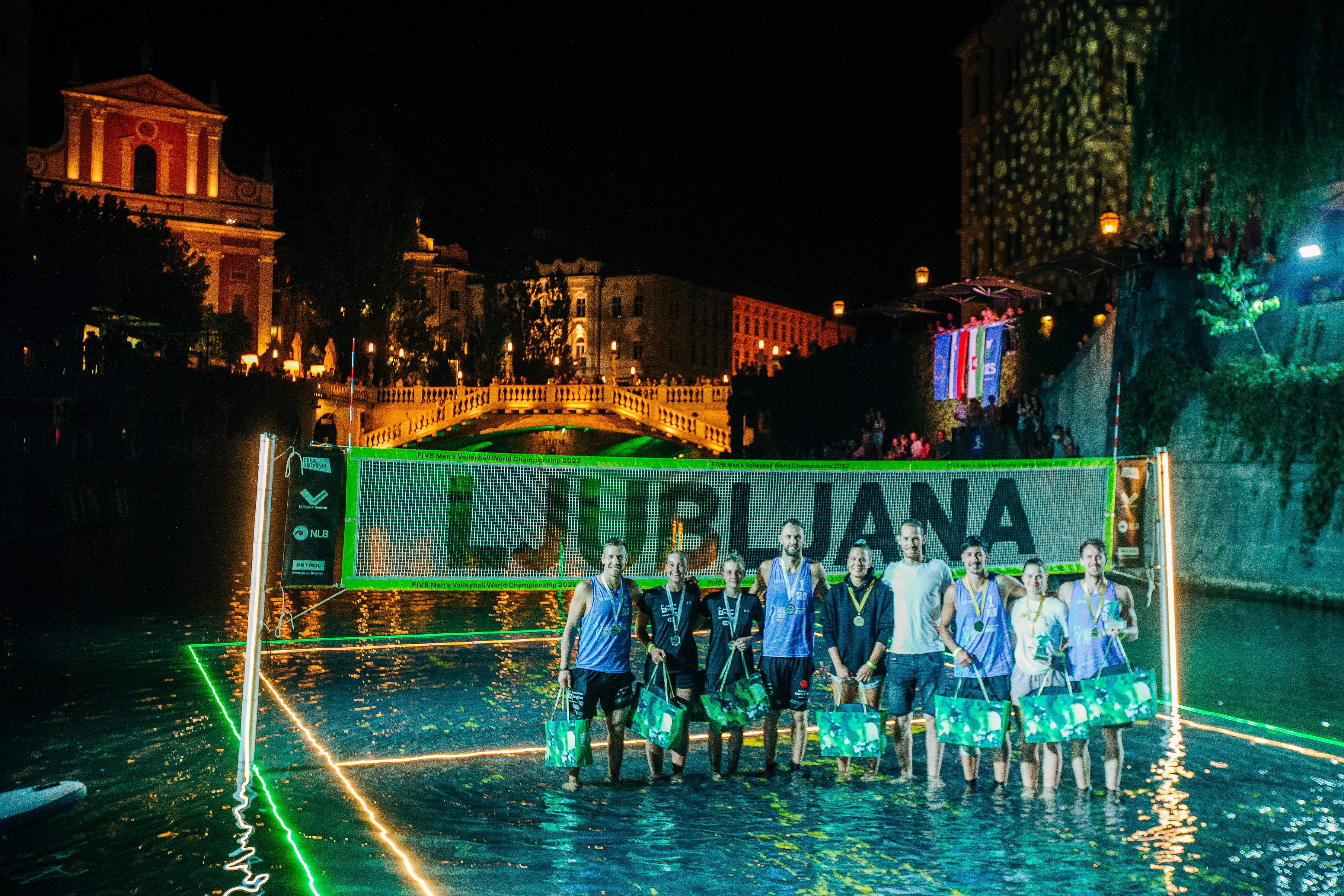 Ljubljana delivers another “Volleyball on Water” spectacle InsideCEV