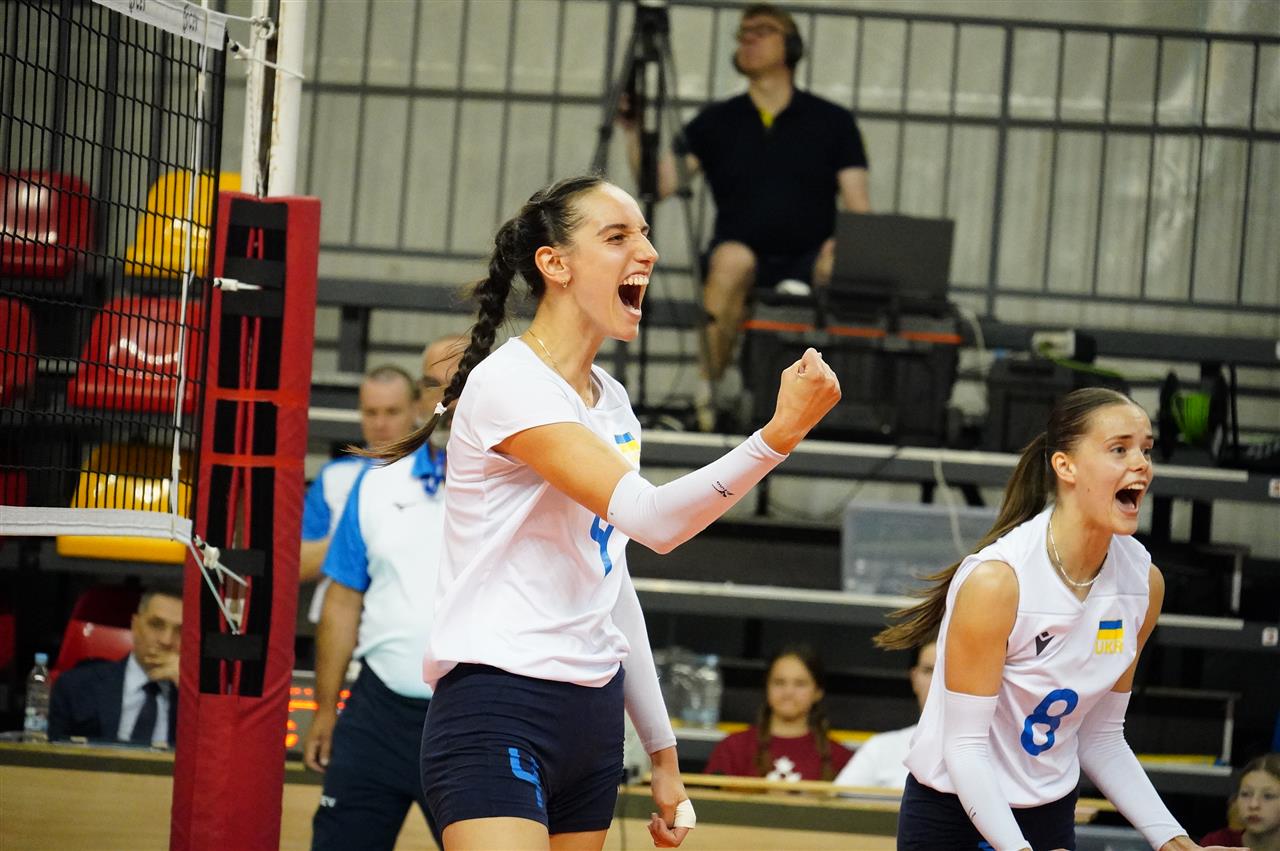 Kima Zharkova celebrating